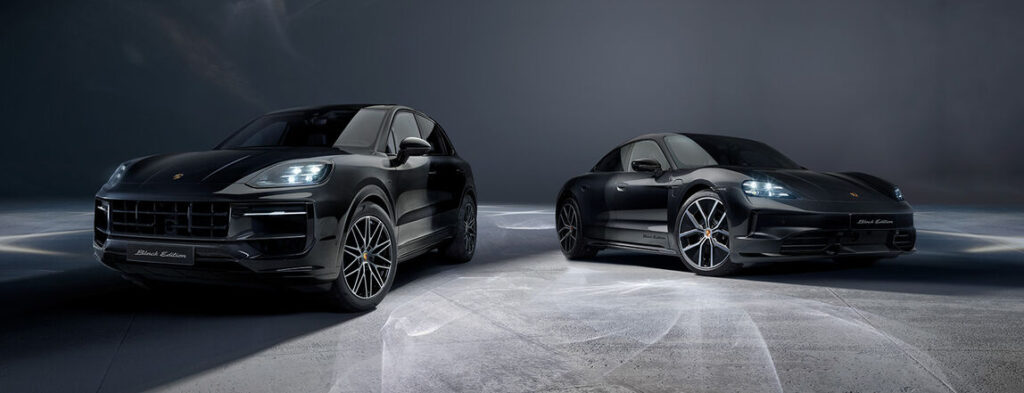 Cayenne et Taycan PORSCHE BLACK EDITION