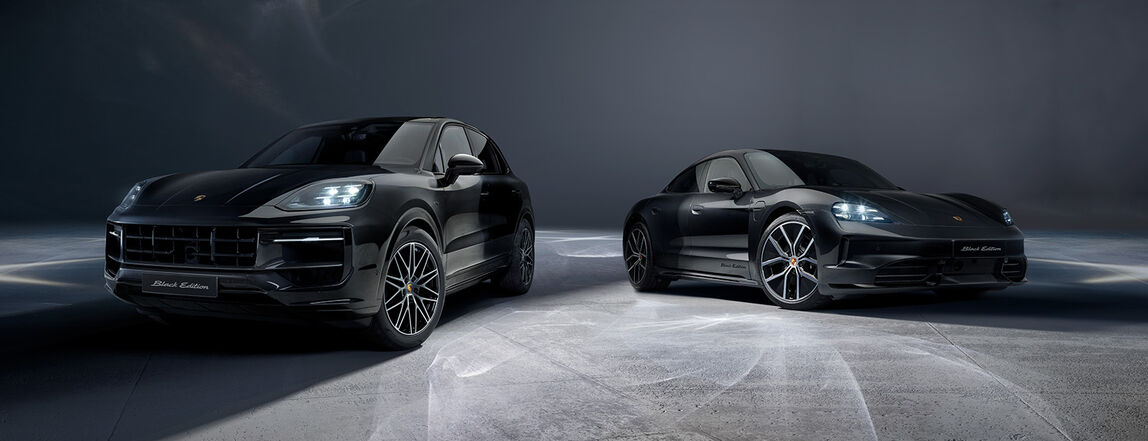 Cayenne et Taycan PORSCHE BLACK EDITION